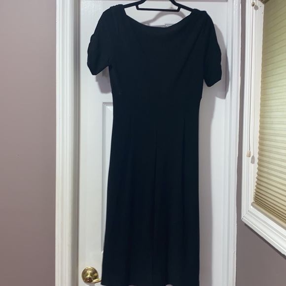 RALPH LAUREN Black Short Sleeve Dress - SIZE 8 - Picture 3 of 8